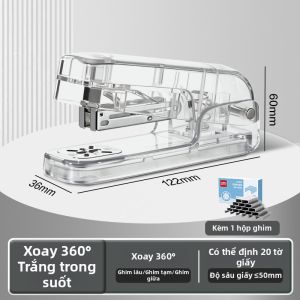 deli | Máy Bấm Ghim Đa Năng Dễ Sử Dụng Có Thể Quay 360 Độ