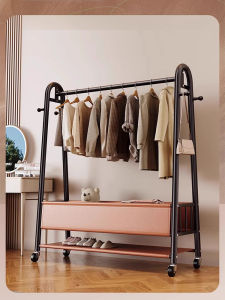 JUMEISHI | Luxury Leather Mobile Coat and Shoe Organizer Rack