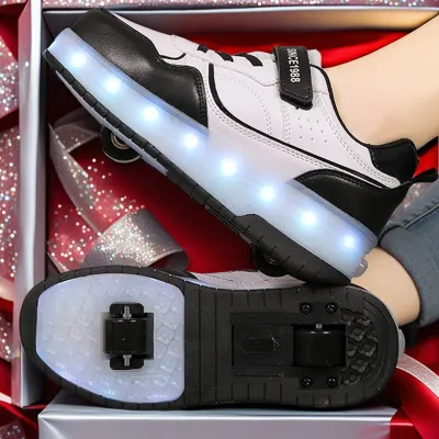 MLZH | Light-up Transformable Roller Skates for Kids