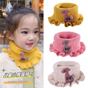 Khăn Choàng Cổ Trẻ Em Dày Dặn Mùa Thu Đông Khăn Choàng Trẻ Em Bảo Vệ Gió Ấm Áp Bằng Cotton Nguyên Chất Họa Tiết Hoạt Hình Dễ Thương Cho Bé Trai Và Bé Gái
