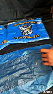 Kantong Kresek Biru Merek KRAJA 500 Gram Kokoh Tidak Mudah Putus Kualitas Terbaik