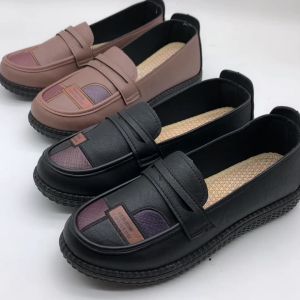 QINGSHUI Sepatu Wanita: Sepatu Loafer, Slip-On, & Kulit