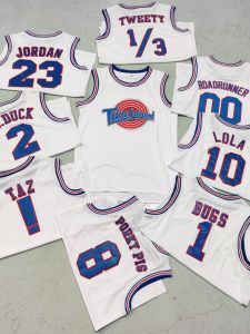 Space Jam 1996 Movie Theme White Jersey Bugs Lola Murray 23 and Other Basketball Wear