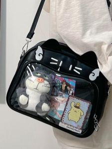 Cute Small Crossbody Bag Fashionable Trendy Design High Aesthetic Value Daily Outing Leather Handbag Cat And Rabbit Brand