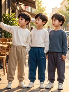 Warm Fleece-lined Childrens Leisure Pants