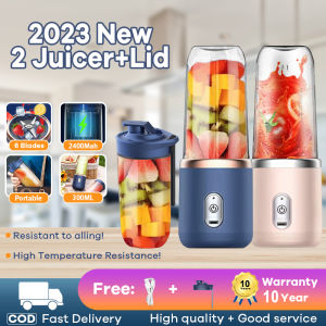 100% Ori Portable Juicer Blender Tumbler Heavy Duty Fruit Presser Shake Portable Electric Juicer USB wireless automatic Benih
