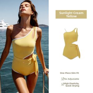 GAINREEL | Slenderizing One-shoulder Monokini Swimsuit