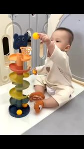 ~Dari KL~ Mainan Menara Bola 5-Lapisan – Gelongsor Bola Seronok untuk Kanak-Kanak 5 Layer Fun Rolling Slide Ball kids fun rolling tower toys Tower Side Ball Children Early Educational