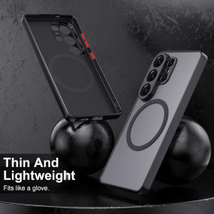 Skin Feel Matte Magnetic Phone Case for Samsung Galaxy S26 Ultra S25 Edge S24 S23 FE S22 S21+ Ultra for Magsafe Shockproof Cover
