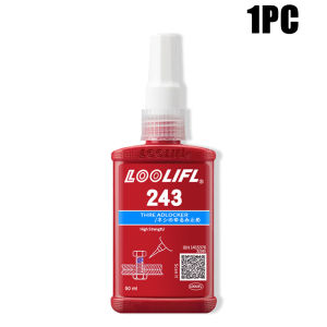LOOLIFL | Blue Removable Thread Locking Adhesive Red Permanent Thread Locker Anti Vibration Screw Glue Bolt Sealant For Car Bike Machinery
