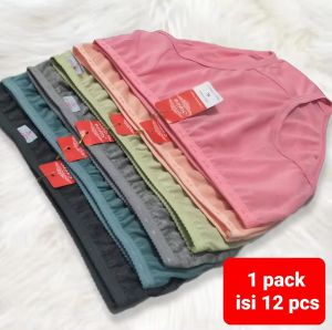 { PROMO MURAH } 12 PCS Celana Dalam Wanita SIZE M L XL XXL