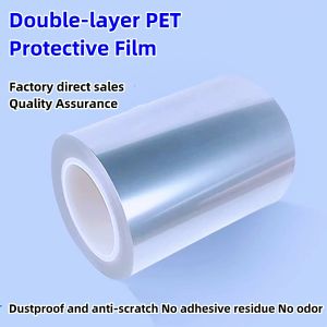 Double-layer PET Protective Film Tape Transparent High Temperature Electrical Appliances Mobile Phone Digital Computer Screen Dustproof Scratch Resistant Release Manufacturer Production and Direct Sales