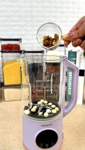 UNIG 1200ML  Soymilk Maker Mesin Susu Kedelai 6 in 1 Blender Mesin Kacang kedelai yang dipanaskan jus halus