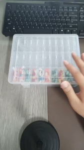 30-Compartment Clear Plastic Organizer Box With Small Storage Containers - Durable Home Organization
