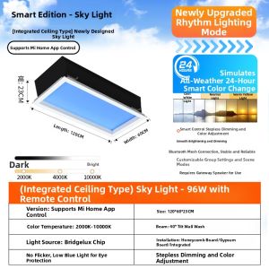 NIOYE | Nature Blue Sky Simulation Ceiling Light For Small Bathroom