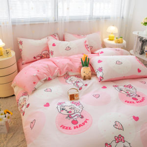 YAOKANG | Cartoon Girl Style Cotton Bedding Set