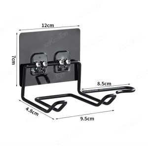 Hair Dryer Holder Rack Organizer Hair Straightener Holder Storage Rack Wall Mounted Bathroom Shelf Storage Accessories