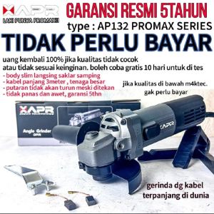 APR gerinda type AP132 pro garansi resmi 5thn kualitas diatas m4kita angle grinder mesin gerinda 4inch