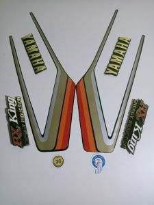 STRIPING RX KING 1990 MERAH SATU SET EMBLEM ATOM