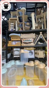 กระบอกอาหาร อาหารแมว ชามแมว ถังใส่อาหาร