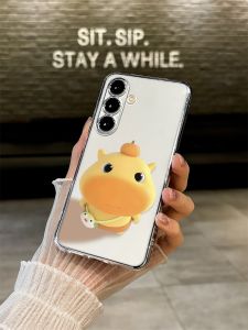 Cute Cartoon Phone Case Transparent Protective Full-coverage