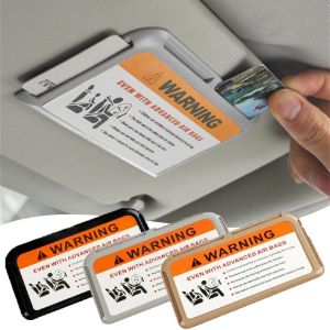 Universal Car Sun Visor Card Holder Car Business Card Storage Folder Self-Adhesive Portable Car Countertop Debris Organization Tool