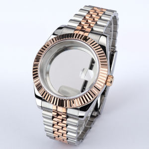36mm 39mm NH Watch Case NH35 DJ SK Sapphire For NH35 NH36 4R Miyota8215 ETA 2836 DG2813 Movt Jubilee Strap Watch Box Refit Parts