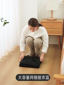<𝙇𝙖𝙯𝙎𝙜𝙈𝙖𝙡𝙡> Laundry Basket Foldable Extra Large Cloth Storage Mesh Box Dirty Clothes Organizer Big Size Bakul