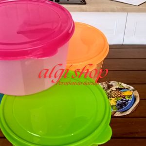 12Pcs Topels bulat superwaree kedap udara dengan tutup nya