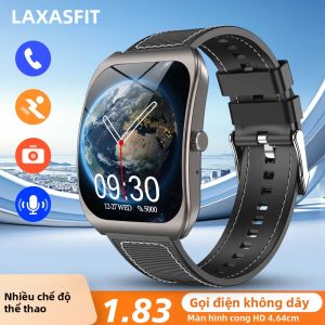 laxasfit | Đồng Hồ Thông Minh Màn Hình Cong 2025 Mới Dành Cho Android iOS Hỗ Trợ Gọi Bluetooth Theo Dõi Thể Thao Máy Đếm Bước Chân Trợ Lý Giọng Nói Đo Nhịp Tim Dành Cho Nam Và Nữ