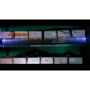 Modul Strobo Text Wifi 5 Baris: Ganti Tulisan Via HP