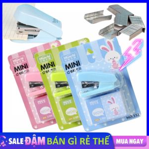Bộ Đồ Bấm Kim  Máy Dập Ghim Bằng Tay Số 10 Cho Học Sinh  Văn Phòng Phẩm Kèm Hộp Kim Bấm  Kế Nhỏ Gọn Bỏ Túi Tiện Lợi