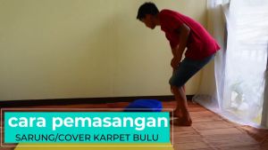 SRUNGBINTIK120x200-ABU sarung karpet LP