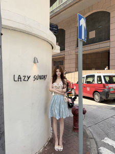 Sunflower Feel Rose Print Metal Wire Set Skirt Onesie