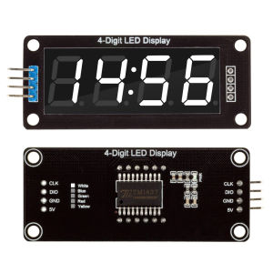 diymore | TM1637 0.56 inch Digital Tube Clock Module 4-Digit 7 Segments Double Dots LED Display for Arduino Red Blue Green Yellow White