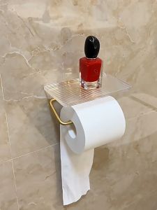 ที่แขวนม้วนกระดาษทิชชู่ มีความแข็งต่อการใช้งาน ติดตั้งง่าย ไม่ต้องเจาะผนัง Toilet ที่ใส่กระดาษสำหรับห้องครัวที่บ้าน