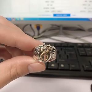 Cincin Naga Pedang Retro Ethnic Punk & Mitologi Yunani