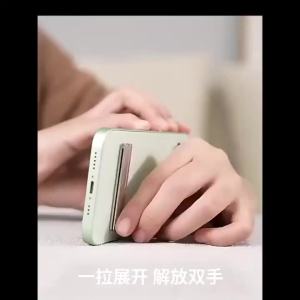 Magnetic Ultra Thin Foldable Mobile Phone Holder Bracket Metal Alloy Desktop Cell Phone Stands Universal Phone Support Kickstand