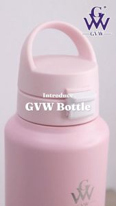 GVW Yan Bottle【550ml】Water Bottle with Push Button Stainless Steel Thermos Flask Insulated Botol