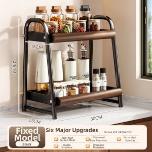 YIXUAN | Multifunctional 2 Layers Kitchen Storage Rack for Seasonings