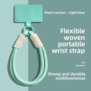 GGUU | New High-End Phone Strap Neck And Hand Double Buckle Rope Pendant Carrying Clip Woven Chain Strap Pad Ladies Crossbody Anti-Theft Wide Version