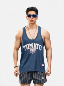 TOMATOPAPA | Áo Thun Thể Thao In Chữ Anh Quốc Thoáng Khí MESH Rộng Rãi