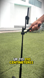 CURIO Extended Tripod - Selfie Stick Tripod 3 in 1 Monopod for Phone (210cm Long Bluetooth Light)