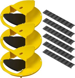 Double-end Mouse Trap Bucket Flip Lid -Multi-Catch Auto-Reset Humane or Lethal Rat Trap ABS Material -5 Gallon Bucket Compatible