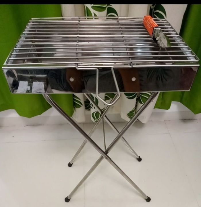 Compact Stainless Steel Bbq Pits BBQ Grill Pure Stainless Folding Medium  Size