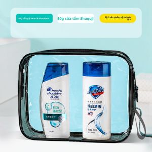 ETRAVEL | Bộ Dụng Cụ Vệ Sinh Du Lịch Gội Đầu Sữa Tắm Di Động