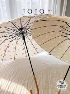 Wind-resistant Polka Dot Strong Umbrella 16 Ribs
