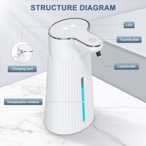 400ML Light Display 0.25S Rapid Response Speed IPX6 Waterproof Tabletop Or Wall-Mounted Automatic Smart Sensor Soap Dispenser