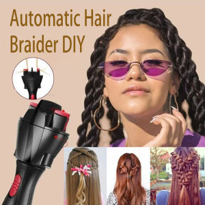 เครื่องถักผมเปียที่ถักผมเปียอัตโนมัติที่ถักผมเปียไฟฟ้าแบบบิดเกลียวอัตโนมัติเครื่องมือจัดแต่งทรงผมแบบ DIY