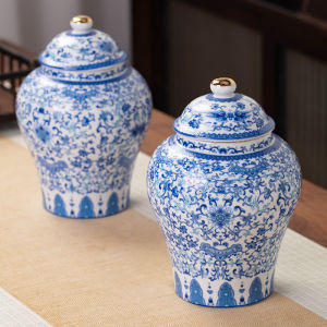 Sealable Ceramic Tea Caddy Medium